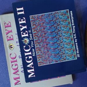 2 Magic Eye books 1990s vintage NYT best sellers